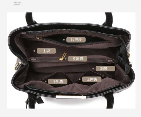 ZTSB-0156,manufacturers wholesale pu fashion vintage printed women large capacity single shoulder crossbody bag - Image 4