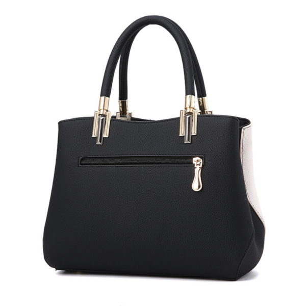 ZTSB-0164,factory pu fashion women color contrast large capacity  single shoulder crossbody handbag - Image 8