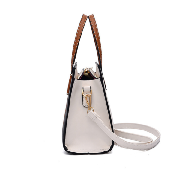 ZTSB-0173,factory pu fashion color contrast women single shoulder crossbody handbag - Image 9