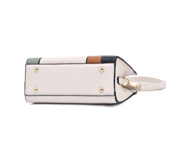 ZTSB-0173,factory pu fashion color contrast women single shoulder crossbody handbag - Image 7