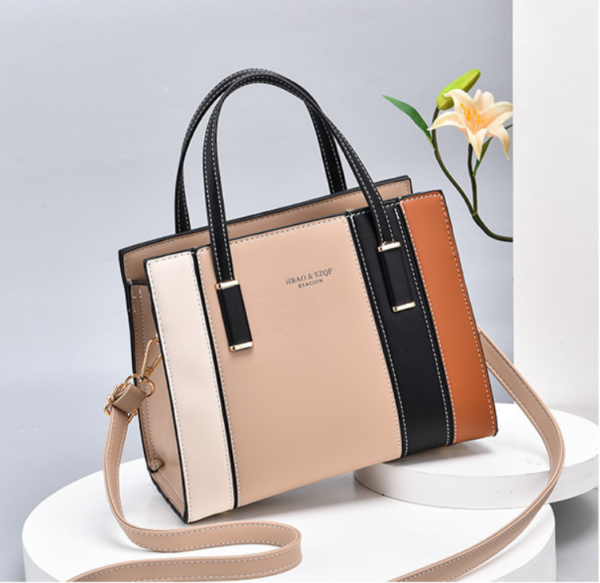 ZTSB-0173,factory pu fashion color contrast women single shoulder crossbody handbag - Image 3