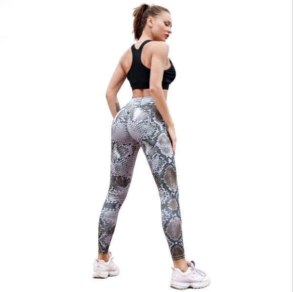 YBPD-0018,manufacturers  American yoga dance pants small snake print buttock lifting high waist women sport leggings