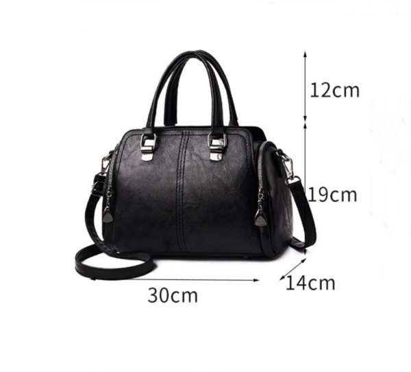 ZTSB-0186,pu female large capacity fashion soft leather mother single shoulder crossbody bag - Image 6