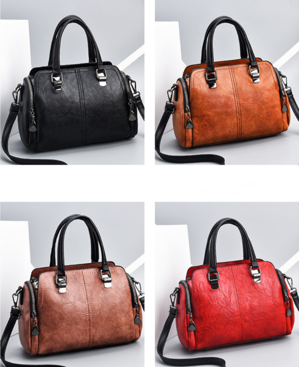 ZTSB-0186,pu female large capacity fashion soft leather mother single shoulder crossbody bag - Image 7