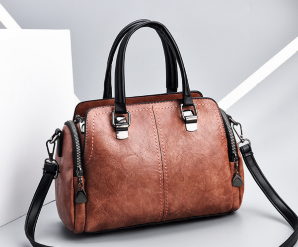 ZTSB-0186,pu female large capacity fashion soft leather mother single shoulder crossbody bag - Image 2