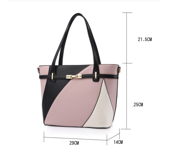 ZTSB-0196,pu Europe female fashion large capacity soft leather single shoulder crossbody tote bag - Image 5