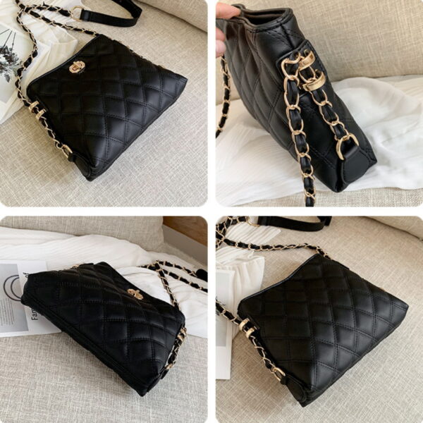 ZTSB-0037,factory pu lady single shoulder crossbody chain small square bag - Image 4