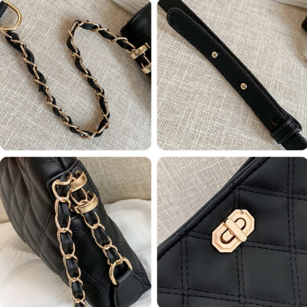 ZTSB-0037,factory pu lady single shoulder crossbody chain small square bag - Image 3