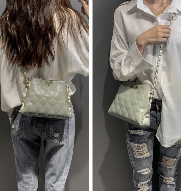 ZTSB-0037,factory pu lady single shoulder crossbody chain small square bag - Image 2