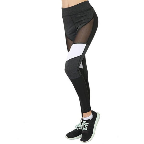 YBPD-0051,manufacturers ebay hot selling popular leggings mesh stitching color yoga breathable women slim pants - Image 4