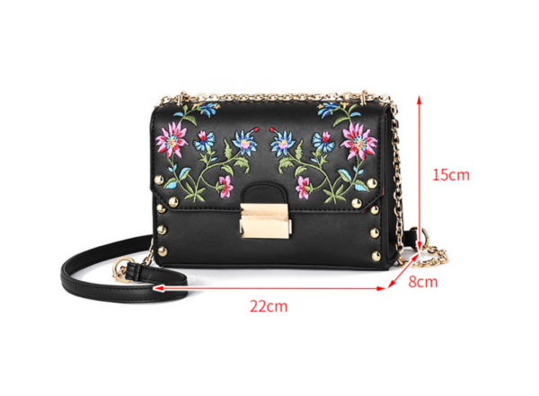 ZTSB-0068,genuine leather bag pu lady single shoulder crossbody fashion chain small square bag - Image 7