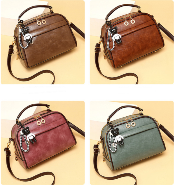 ZTSB-0071,faux fur tote factory wholesale pu lady single shoulder crossbody small handbag - Image 6