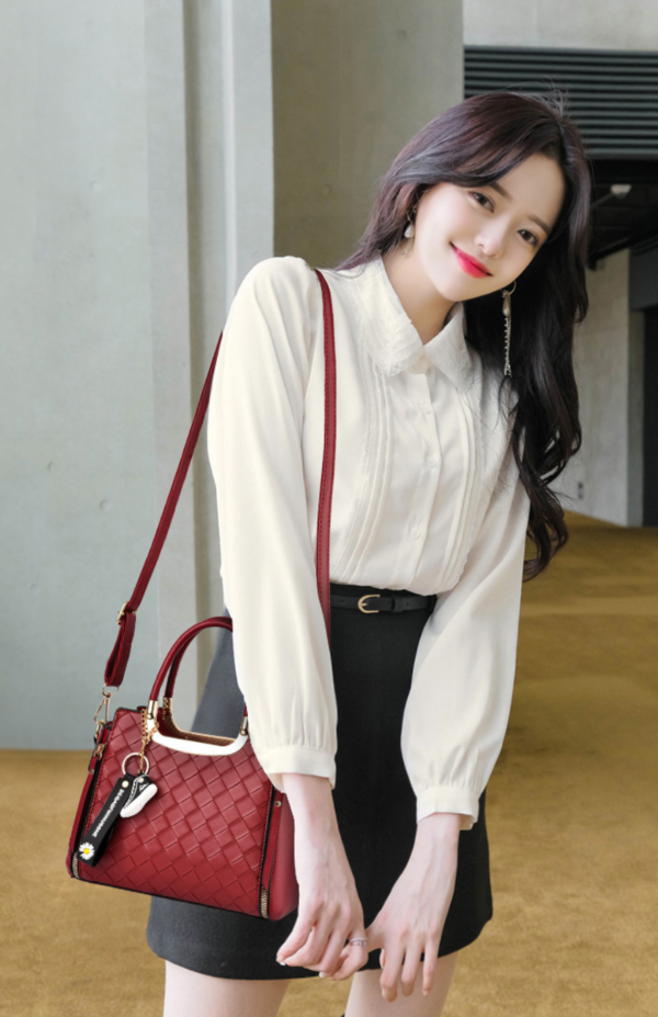 ZTSB-0090,factory fashion handbag  pu lady single shoulder crossbody fashion small square handbag - Image 3