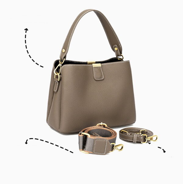 GTNB-0001,wholesale factory female cowhide single shoulder cross body ladies large capacity bag - Image 8