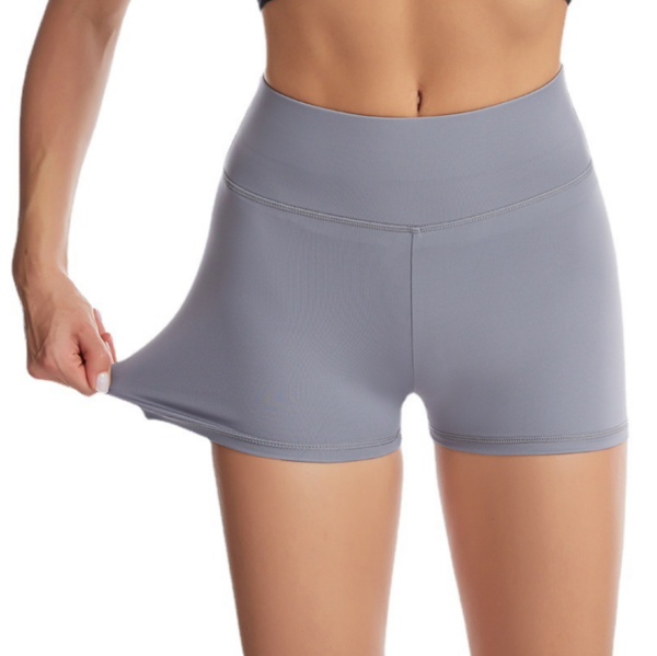 YWND-0001,European American yoga pants women yoga fitness pants solid color butt lift sports shorts - Image 8