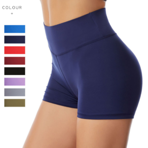 YWND-0001,European American yoga pants women yoga fitness pants solid color butt lift sports shorts
