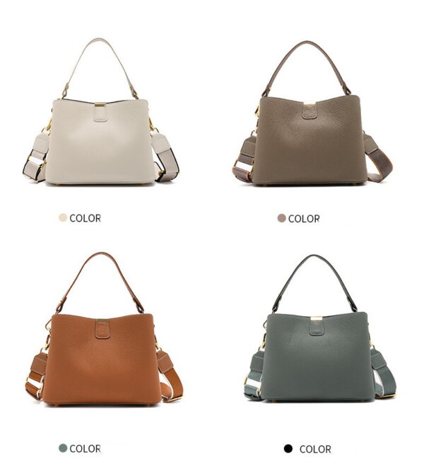 GTNB-0001,wholesale factory female cowhide single shoulder cross body ladies large capacity bag - Image 7