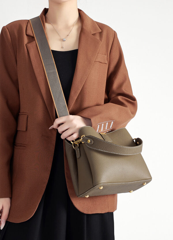 GTNB-0001,wholesale factory female cowhide single shoulder cross body ladies large capacity bag - Image 4