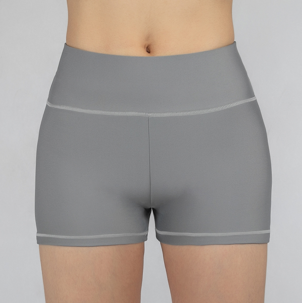 YWND-0001,European American yoga pants women yoga fitness pants solid color butt lift sports shorts - Image 2