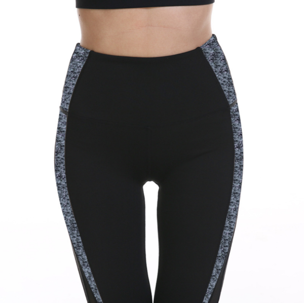 YQHD-0011,New women's high waist hip lift tight pants mesh breathable yoga pants running sports fitness lady leggings - Image 4