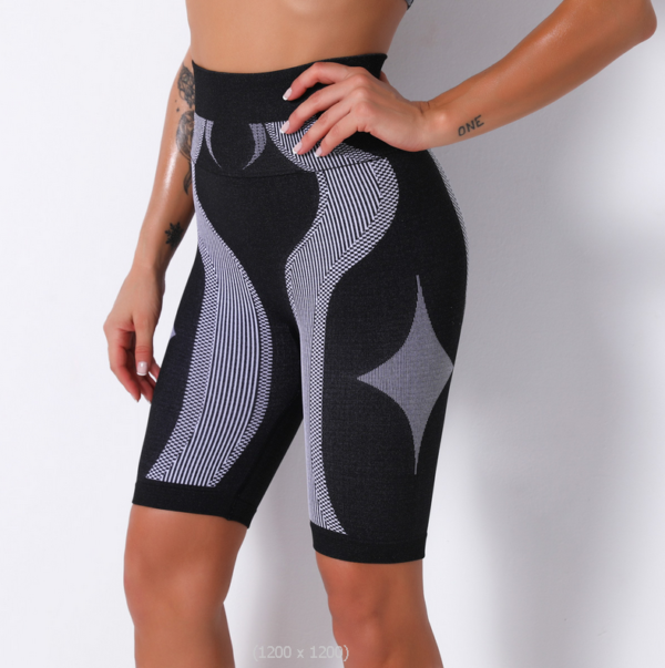 YYBD-0012,selling seamless knitted stripe  moisture absorption sweat pants yoga pants women running fitness pants - Image 9