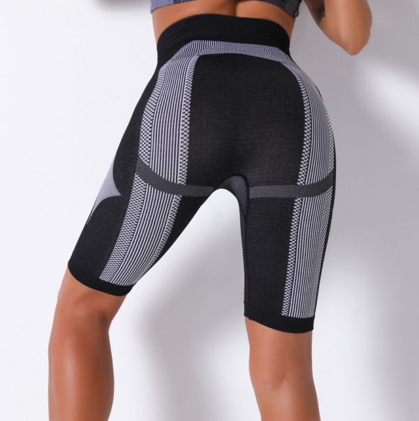 YYBD-0012,selling seamless knitted stripe  moisture absorption sweat pants yoga pants women running fitness pants - Image 6