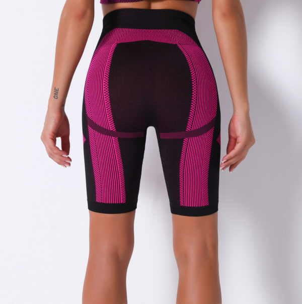 YYBD-0012,selling seamless knitted stripe  moisture absorption sweat pants yoga pants women running fitness pants - Image 2