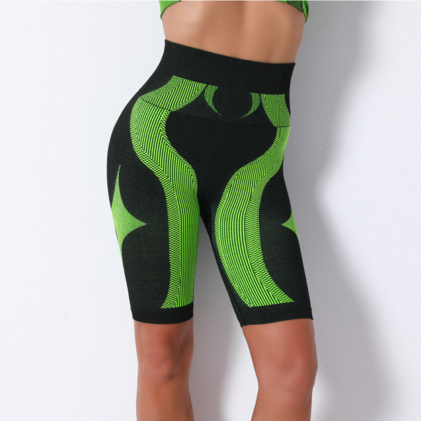 YYBD-0012,selling seamless knitted stripe  moisture absorption sweat pants yoga pants women running fitness pants - Image 3