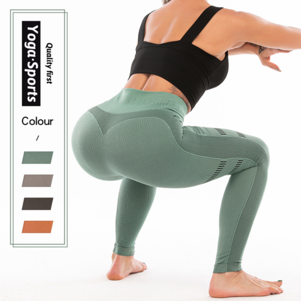 YQQD-0013,wholesale factory Yoga pants women  high waist buttock stretch women running fitness leggings - Image 5