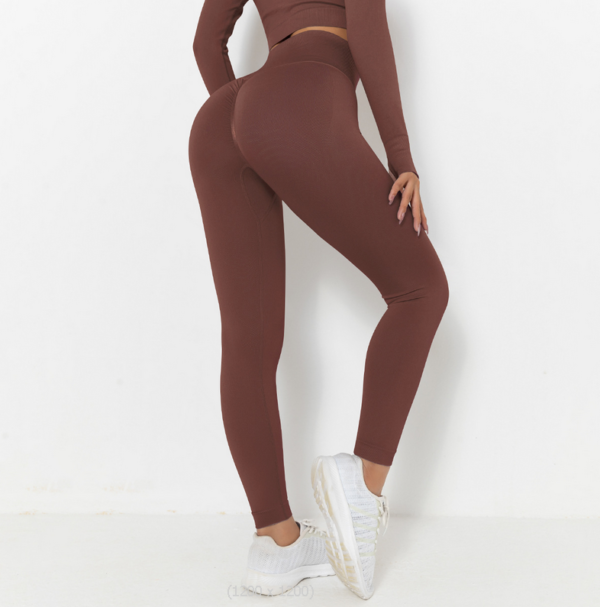 YYBD-0013, European yoga pants women buttock high waist stretch training pants outdoor running fitness leggings - Image 9