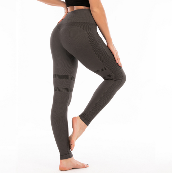 YQQD-0013,wholesale factory Yoga pants women  high waist buttock stretch women running fitness leggings - Image 3