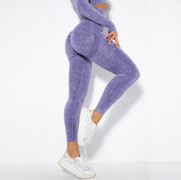 YYBD-0014,factory spot goods Seamless buttocks sweat yoga pants exercise fitness pants leggings - Image 6