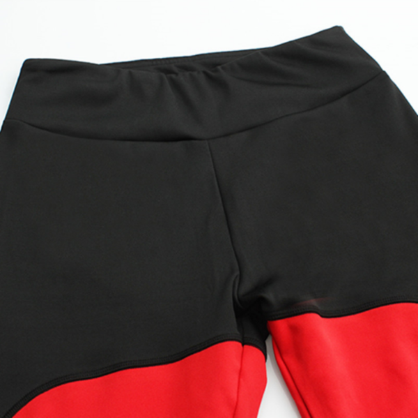 YSZD-0014, European  mesh stitching fitness leggings sports sexy leisure ninth pants slim show training yoga leggings - Image 5