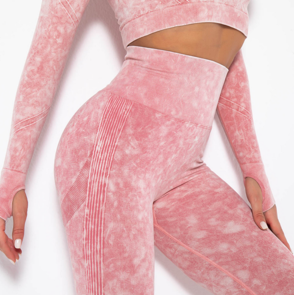 YYBD-0014,factory spot goods Seamless buttocks sweat yoga pants exercise fitness pants leggings - Image 4