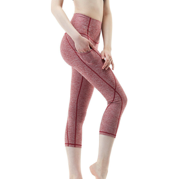 YQHD-0015,wholesale factory casual skinny Stretch tracksuit summer cropped trousers leggings bodybuilding body pants - Image 9