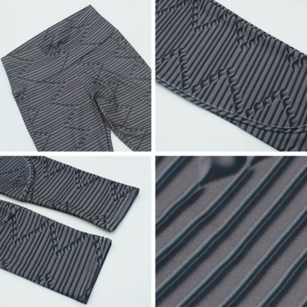 YSZD-0018,Type Z thread printed breech high waist sport leggings breathable fast drying slim stripe yoga women pants - Image 6