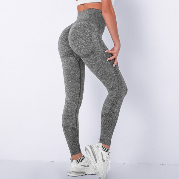 YYBD-0018,wholesale spot goods  Seamless hip tight height smiling face yoga pants running fitness pants women leggings - Image 5