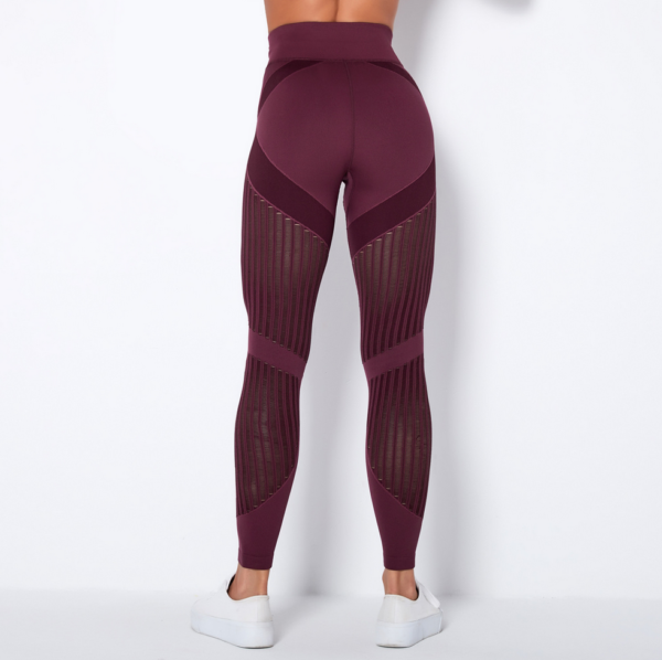YYBD-0019,European  American  seamless knitted  moisture absorption sweat yoga pants running fitness women pants - Image 5