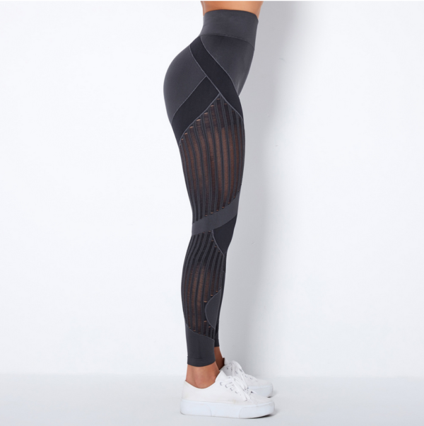 YYBD-0019,European  American  seamless knitted  moisture absorption sweat yoga pants running fitness women pants - Image 3