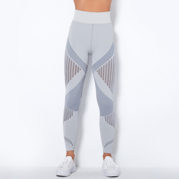YYBD-0019,European  American  seamless knitted  moisture absorption sweat yoga pants running fitness women pants - Image 9