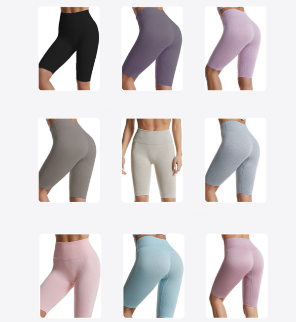 YWND-0002,European American yoga pants fitness female buttock high waist sexy buttock tight pants - Image 4