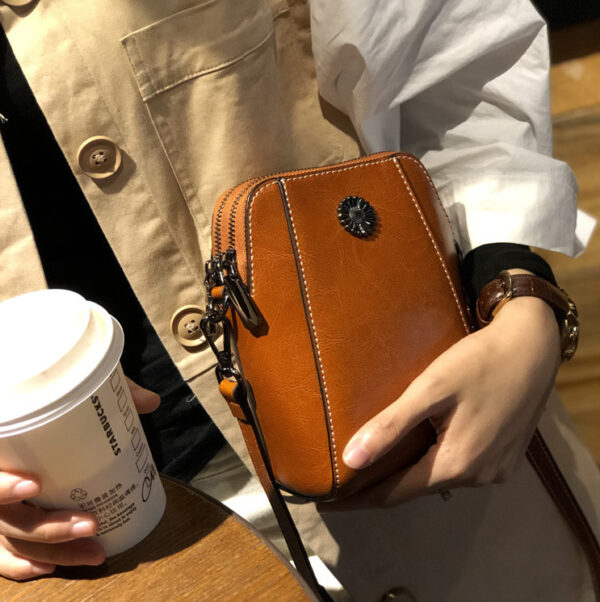 GTNB-0002,wholesale sale factory female cowhide single shoulder leather small handbags - Image 3