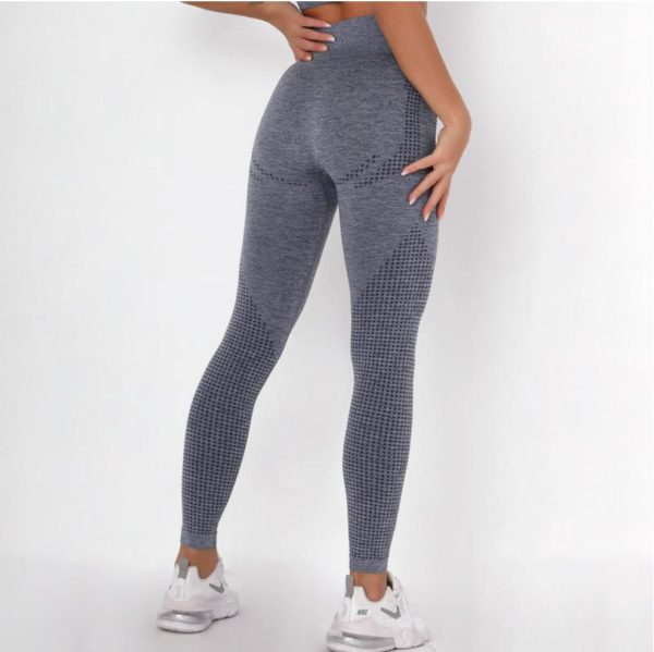 YYBD-0020, factory seamless jacquard outdoor exercise fitness pants yoga clothes high waist butt tight yoga women pants - Image 5