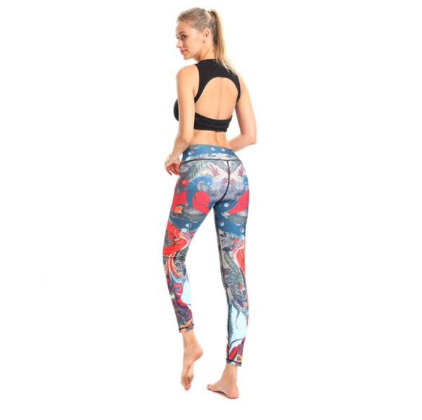 YSZD-0021,manufacturers  wholesale printed leggings women high waist tight breathable stretch buttock slim yoga pants - Image 6