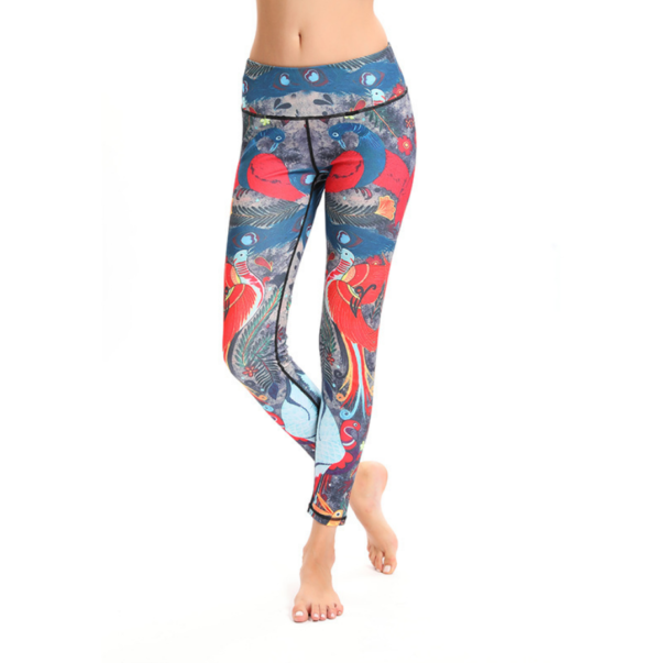 YSZD-0021,manufacturers  wholesale printed leggings women high waist tight breathable stretch buttock slim yoga pants - Image 5