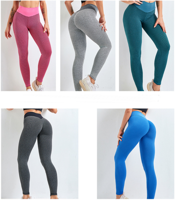 YJBD-0022,European style buttock yoga pants high waist tight pants seamless buttock women fitness pants - Image 3