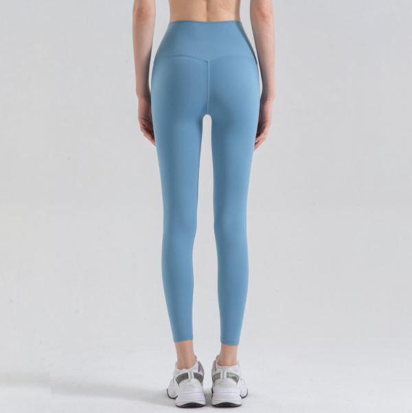 YYBD-0022,Spring summer grinding naked yoga pants without embarrassing line high waist buttock stretch fitness pants - Image 3