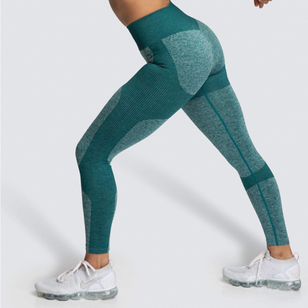 YYBD-0023,The spot goods Seamless hip wicking sweat sportswear fitness pants show buttock women yoga leggings - Image 4