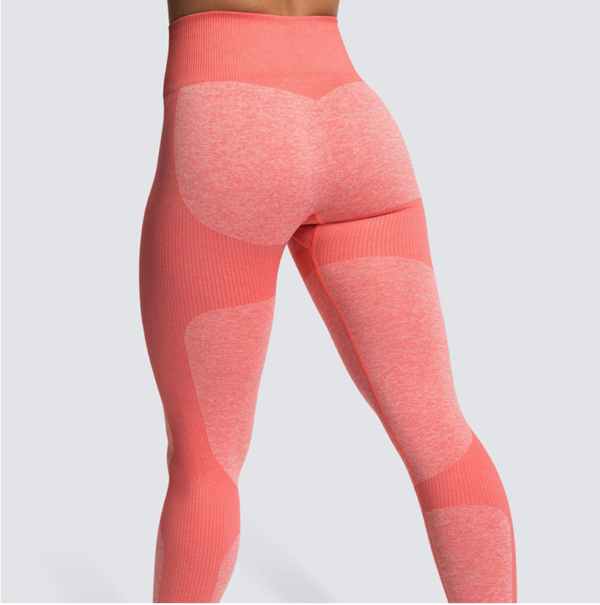 YYBD-0023,The spot goods Seamless hip wicking sweat sportswear fitness pants show buttock women yoga leggings - Image 3