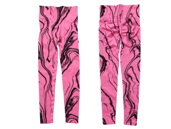 YJBD-0024,Amazon seamless tie dye yoga pants outdoor skintight fitness butt women sweatpants - Image 2